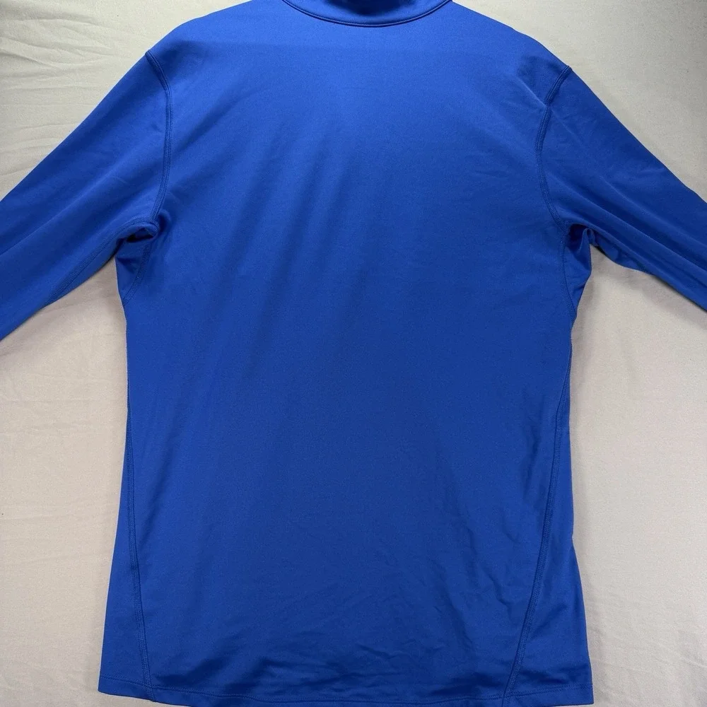 Nike Dallas Mavericks 1/4 Zip Pullover Mens Medium Blue Shirt NBA Dri Fit